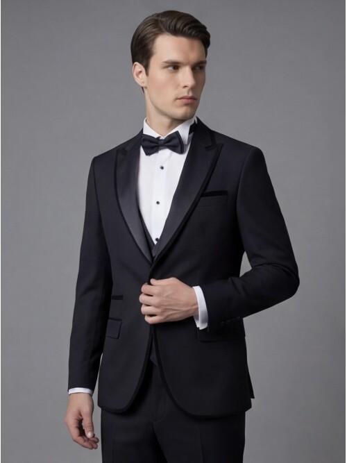 Black Three-Piece Tuxedo