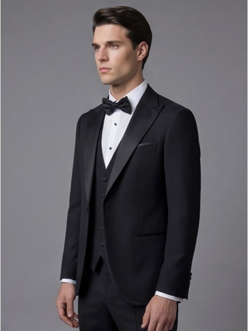 Black Three-Piece Tuxedo
