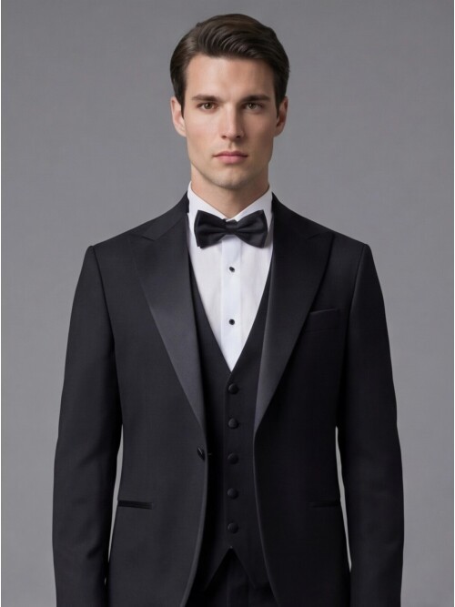 Black Three-Piece Tuxedo