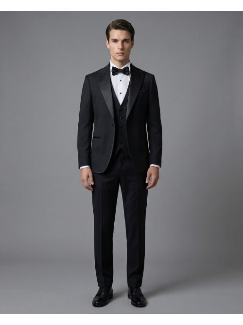 Black Three-Piece Tuxedo