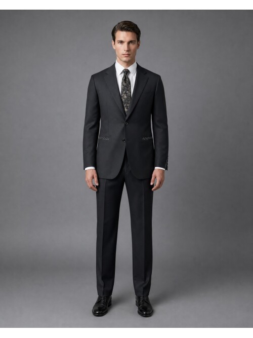 Black Wool Suit