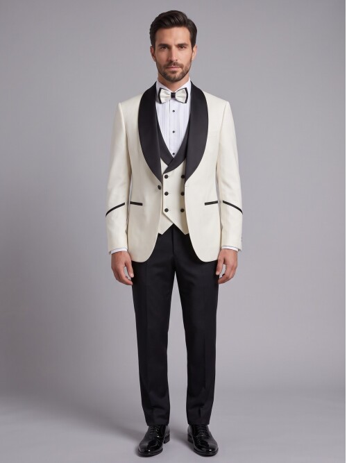 White Shawl Lapel Tuxedo