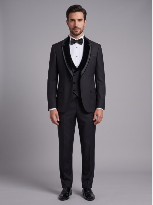 Suit Sartoria Black Tuxedo