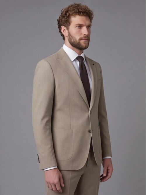 Stone Peak Lapel Slim Fit 2-Button Patch Pocket Suit