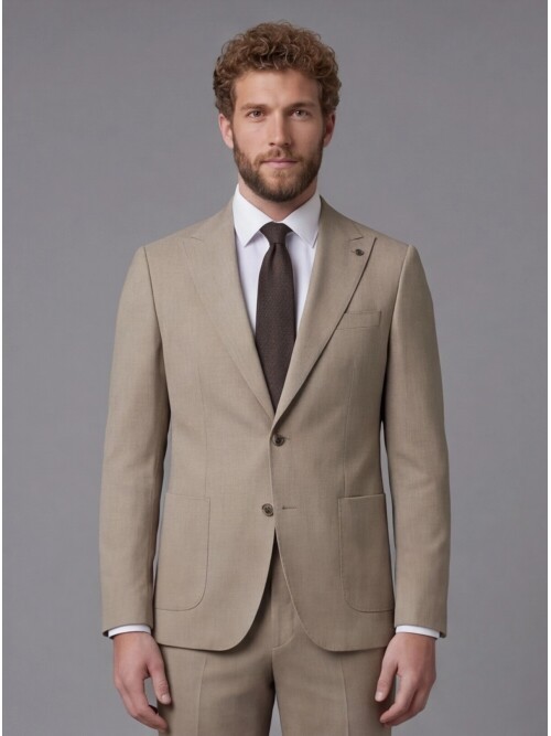 Stone Peak Lapel Slim Fit 2-Button Patch Pocket Suit