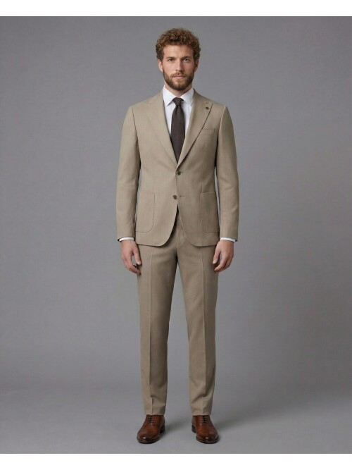 Stone Peak Lapel Slim Fit 2-Button Patch Pocket Suit