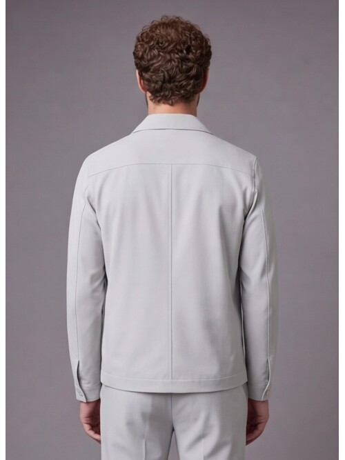 Stone Casual Shirt-Collar Comfort Fit Suit