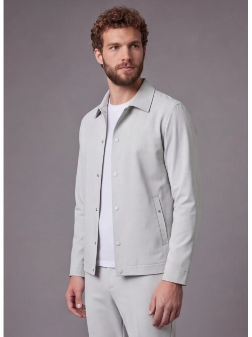 Stone Casual Shirt-Collar Comfort Fit Suit