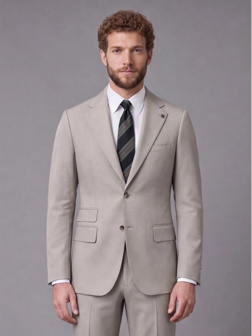 Taş Slim Fit Mono Yaka 2 Düğmeli Takım Elbise
