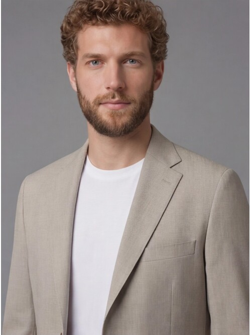 Vizon Mono Yaka Torba Cepli Comfort Fit Takım Elbise