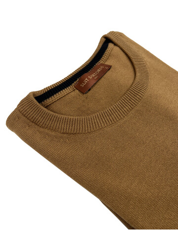 SUIT SARTORIA CAMEL BİSİKLET YAKA TRİKO 9012