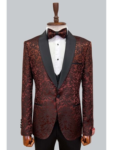 SUIT SARTORIA BROWN TUXEDO 5496