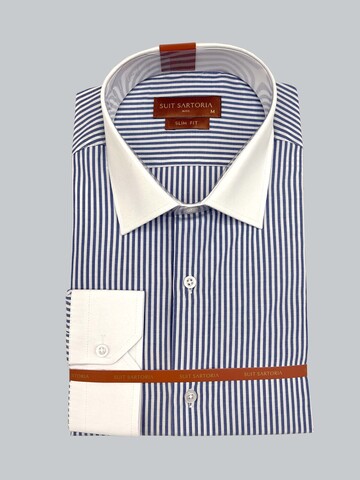 SUIT SARTORIA DARK BLUE STRIPED SHIRT 6055