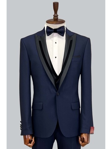 SUIT SARTORIA REMOVABLE LAPEL NAVY BLUE TUXEDO 5065