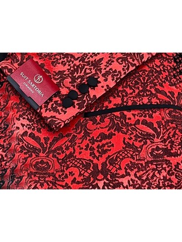 SUIT SARTORIA RED TUXEDO 5496