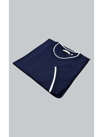 SUIT SARTORIA NAVY BLUE SHORT SLEEVE KNITWEAR T-SHIRT 9017