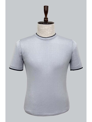 SUIT SARTORIA LIGHT GREY SHORT SLEEVE KNITWEAR T-SHIRT 9017