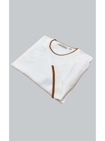 SUIT SARTORIA WHITE SHORT SLEEVE KNITWEAR T-SHIRT 9017
