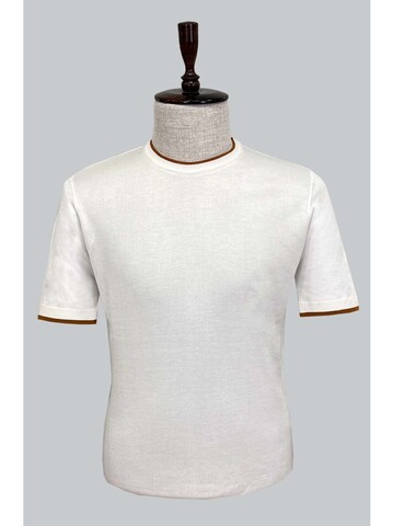 SUIT SARTORIA WHITE SHORT SLEEVE KNITWEAR T-SHIRT 9017