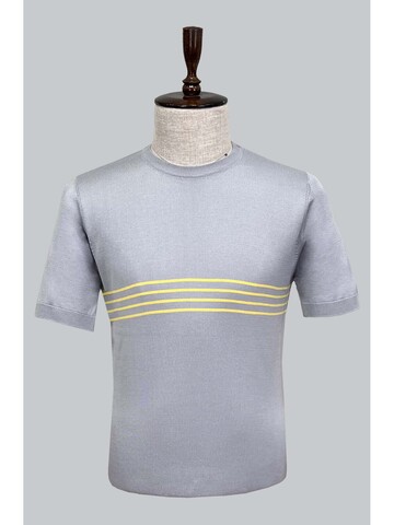 SUIT SARTORIA LIGHT GRAY SHORT SLEEVE KNITWEAR T-SHIRT 9018
