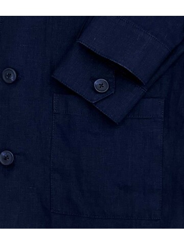 SUIT SARTORIA NAVY BLUE LINEN SUIT 2376