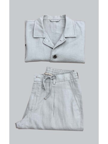 SUIT SARTORIA GREY LINEN SUIT 2376