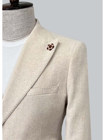 SUIT SARTORIA BEIJE LINEN JACKET 4345