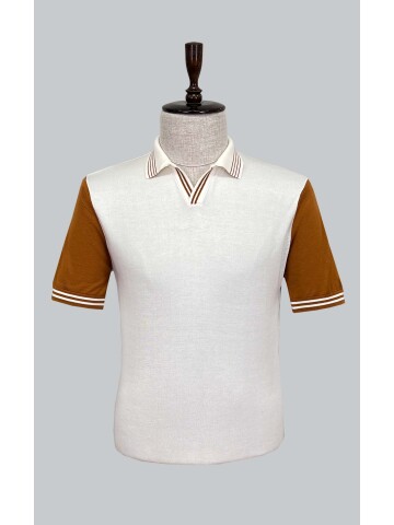 SUIT SARTORIA WHITE SHORT SLEEVE KNITWEAR T-SHIRT 9020