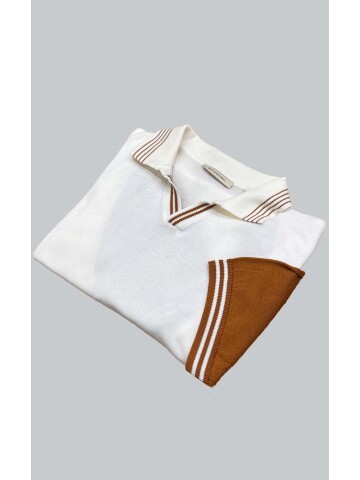 SUIT SARTORIA WHITE SHORT SLEEVE KNITWEAR T-SHIRT 9020