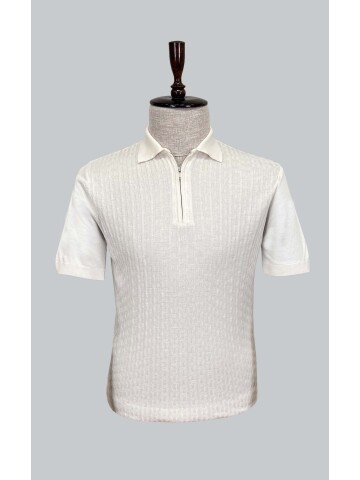 SUIT SARTORIA WHITE SHORT SLEEVE KNITWEAR T-SHIRT 9021