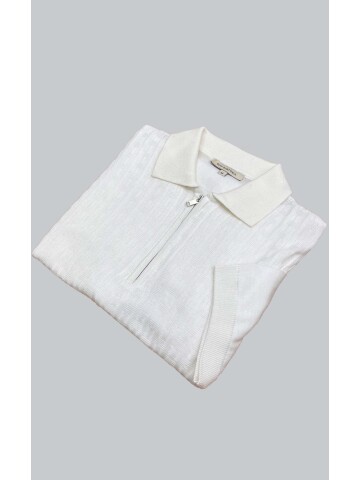 SUIT SARTORIA WHITE SHORT SLEEVE KNITWEAR T-SHIRT 9021