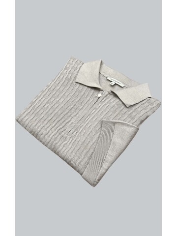 SUIT SARTORIA CAMEL SHORT SLEEVE KNITWEAR T-SHIRT 9021