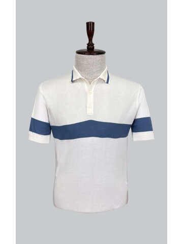 SUIT SARTORIA WHITE SHORT SLEEVE KNITWEAR T-SHIRT 9023