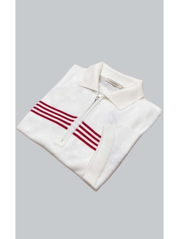 SUIT SARTORIA WHITE SHORT SLEEVE KNITWEAR T-SHIRT 9025