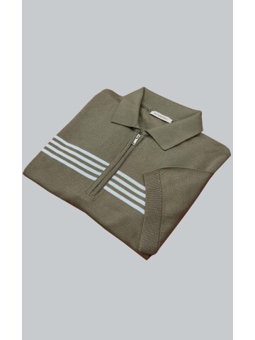 SUIT SARTORIA GREEN SHORT SLEEVE KNITWEAR T-SHIRT 9025