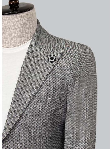 SUIT SARTORIA BLACK LINEN JACKET 4344