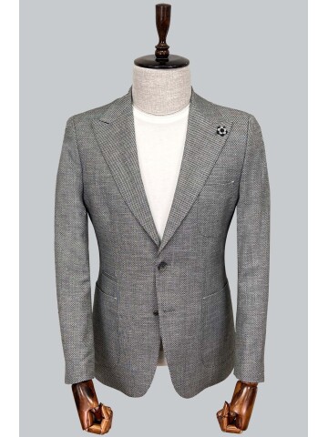 SUIT SARTORIA SİYAH KETEN CEKET 4344