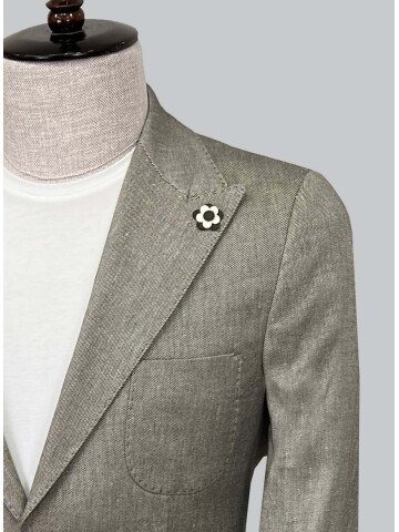 SUIT SARTORIA GREEN LINEN JACKET 4344