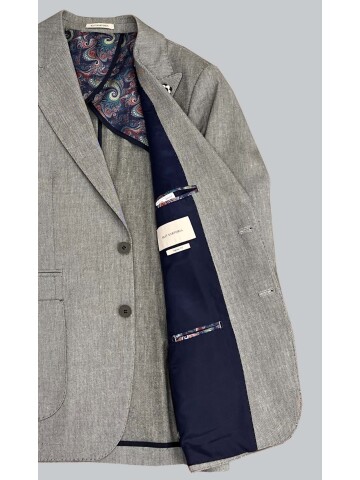 SUIT SARTORIA GREEN LINEN JACKET 4344