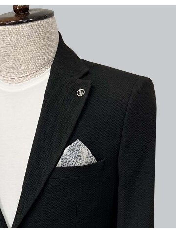 SUIT SARTORIA BLACK JACKET 4346