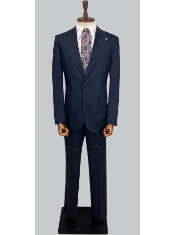 SUIT SARTORIA LINEN NAVY BLUE SUIT 2396