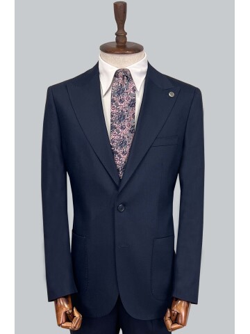 SUIT SARTORIA LINEN NAVY BLUE SUIT 2396