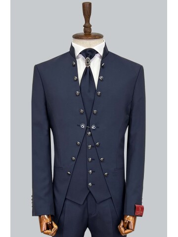 SUIT SARTORIA NAVY BLUE TUXEDO 5560