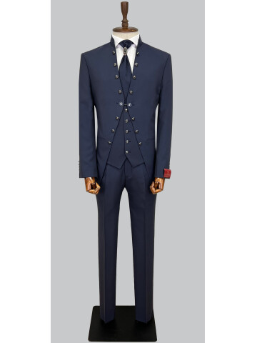 SUIT SARTORIA NAVY BLUE TUXEDO 5560