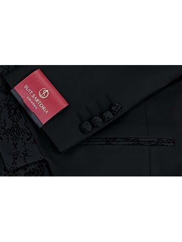 SUIT SARTORIA BLACK TUXEDO 5562
