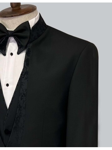 SUIT SARTORIA BLACK TUXEDO 5562