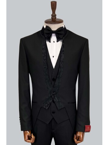 SUIT SARTORIA BLACK TUXEDO 5562
