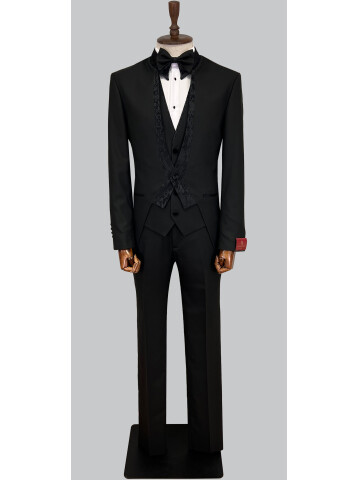 SUIT SARTORIA BLACK TUXEDO 5562