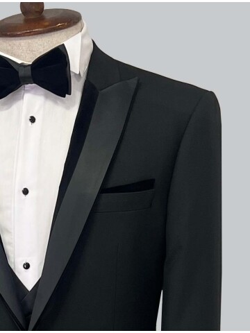 SUIT SARTORIA BLACK TUXEDO 5065