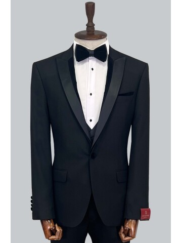 SUIT SARTORIA BLACK TUXEDO 5065